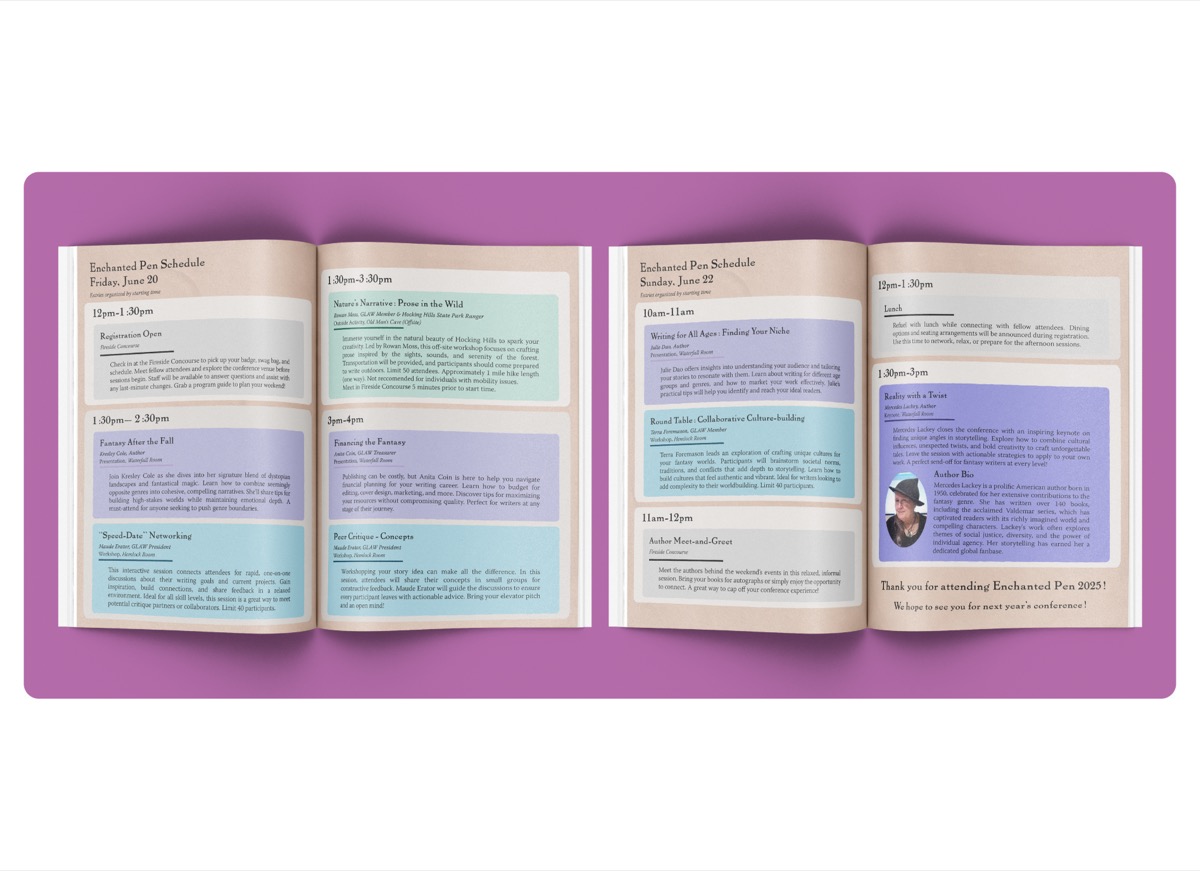 Enchanted Pen Conference mockup